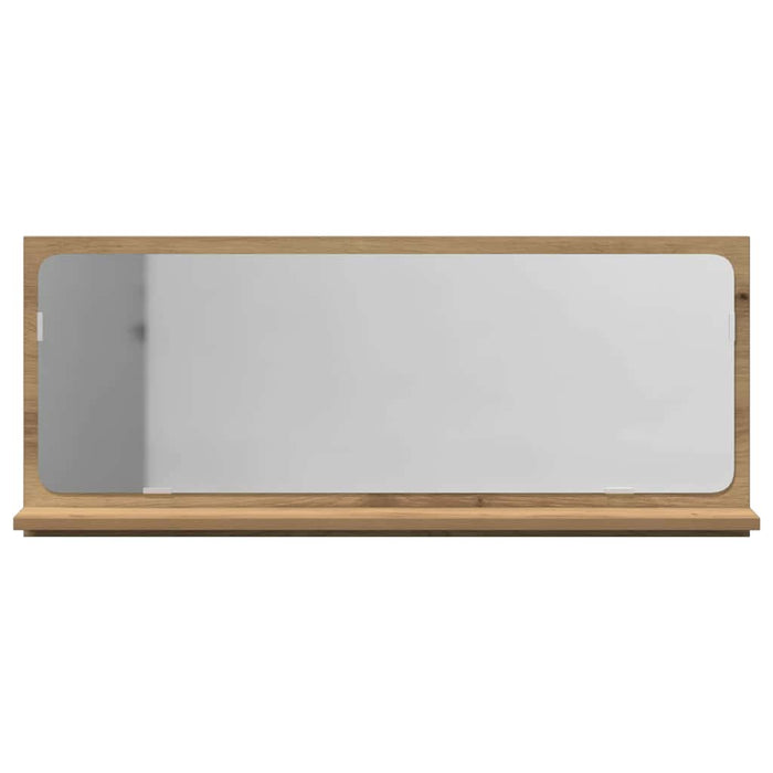 Raft cu Oglindă cu raft stejar artizanal 90 x 10,5 x 37 cm - WALTI WALTI