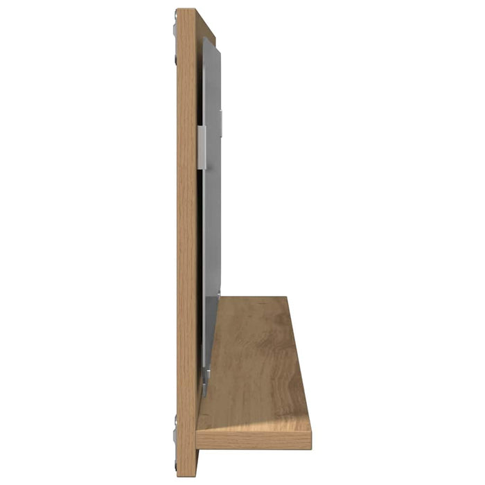 Raft cu Oglindă cu raft stejar artizanal 90 x 10,5 x 37 cm - WALTI WALTI