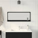 Raft cu Oglindă Stejar Negru 90 x 10,5 x 37 cm Lemn compozit - WALTI WALTI