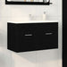 Dulap cu Chiuvetă Stejar Negru 90 x 38.5 x 46 cm Lemn compozit - WALTI WALTI
