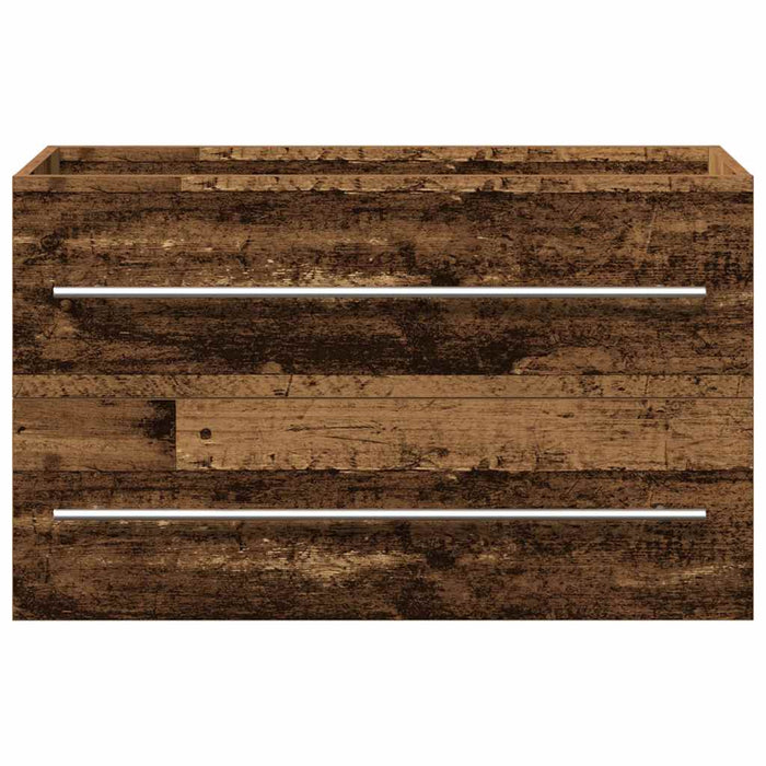 Dulap pentru chiuvetă de baie, lemn vechi, 80x38,5x48 cm, lemn prelucrat - WALTI WALTI