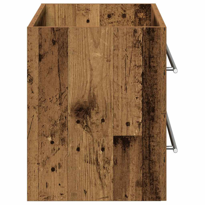 Dulap pentru chiuvetă de baie, lemn vechi, 80x38,5x48 cm, lemn prelucrat - WALTI WALTI