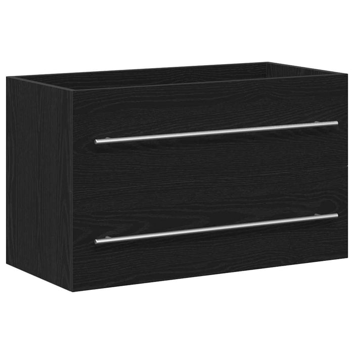 Dulap chiuvetă stejar negru 80x38,5x48 cm lemn prelucrat - WALTI WALTI