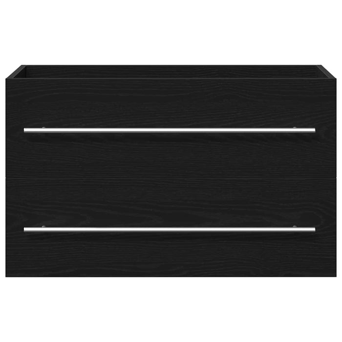 Dulap chiuvetă stejar negru 80x38,5x48 cm lemn prelucrat - WALTI WALTI