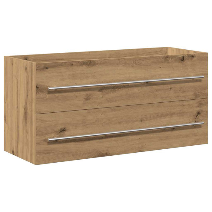 Dulap chiuvetă baie, stejar artizanal, 100x38,5x48 cm, lemn prelucrat - WALTI WALTI