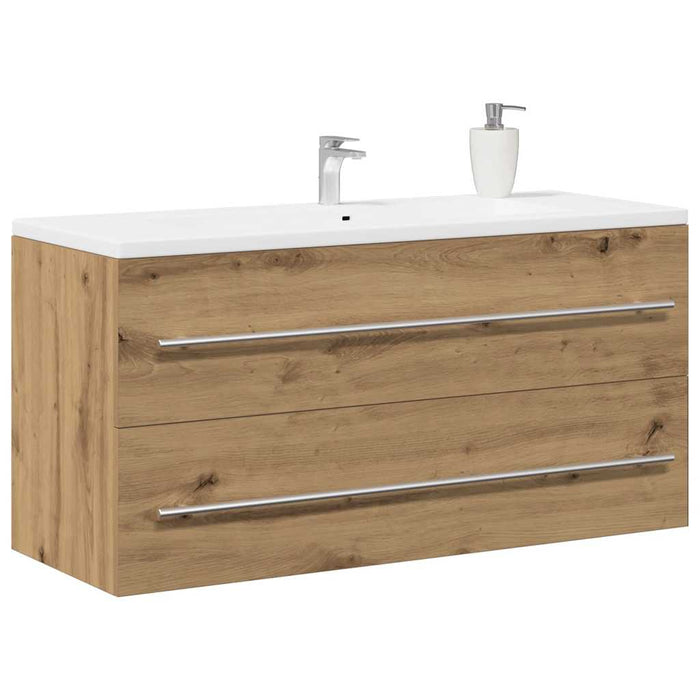 Dulap chiuvetă baie, stejar artizanal, 100x38,5x48 cm, lemn prelucrat - WALTI WALTI