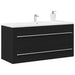 Dulap pentru chiuvetă de baie, stejar negru, 100x38,5x48 cm, lemn prelucrat - WALTI WALTI