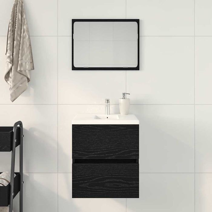 Dulap chiuvetă baie, stejar negru, 41x38,5x45 cm, lemn prelucrat - WALTI WALTI