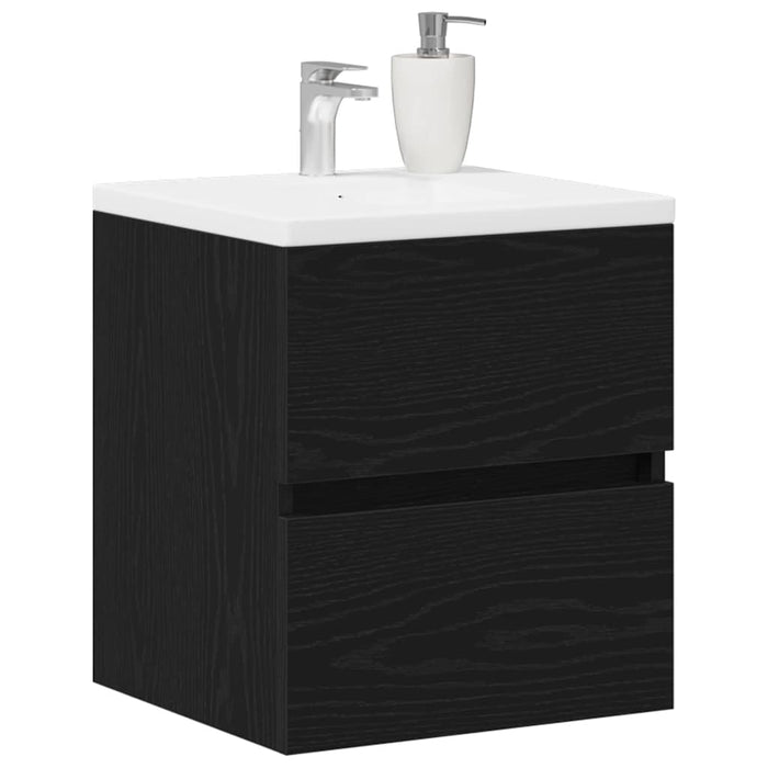 Dulap chiuvetă baie, stejar negru, 41x38,5x45 cm, lemn prelucrat - WALTI WALTI