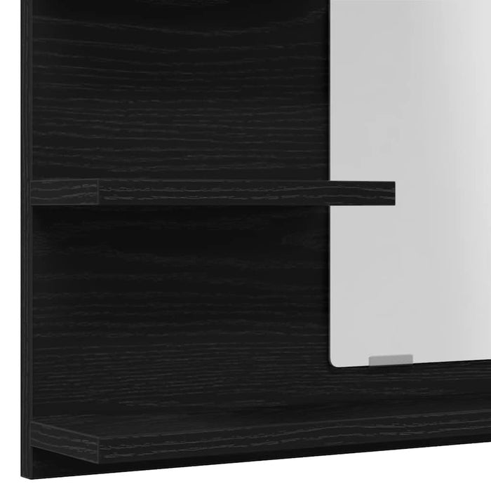 Oglindă de baie Stejar negru 60x10,5x45 cm lemn prelucrat - WALTI WALTI