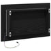 Oglindă de baie cu lumini LED, stejar negru, 60x8,5x37 cm - WALTI WALTI
