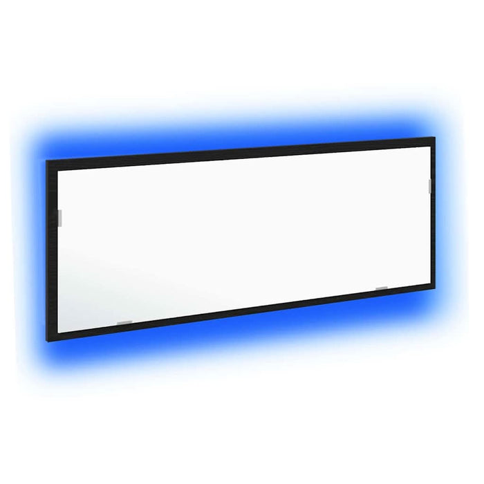 Oglindă de baie cu LED Pe perete Stejar negru 100 x 8.5 x 37 cm - WALTI WALTI