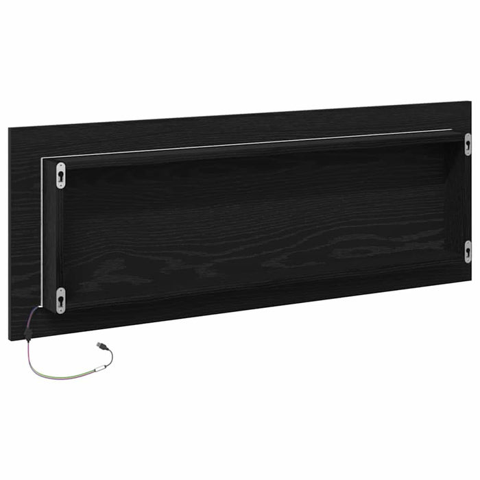 Oglindă de baie cu LED Pe perete Stejar negru 100 x 8.5 x 37 cm - WALTI WALTI