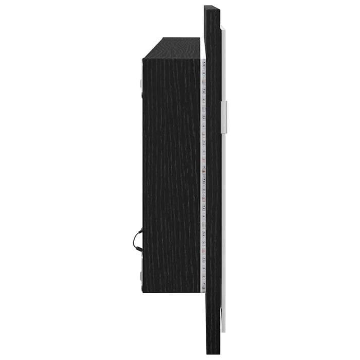 Oglindă de baie cu LED Pe perete Stejar negru 100 x 8.5 x 37 cm - WALTI WALTI