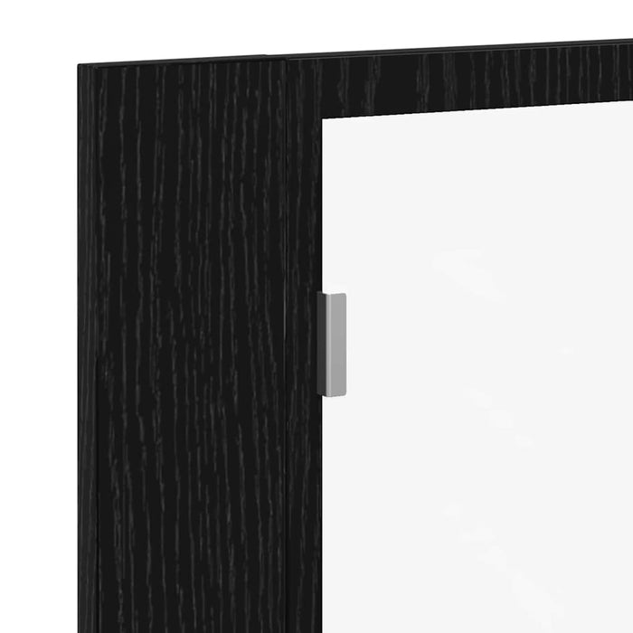 Dulap cu oglindă pentru baie Stejar negru 60 x 12 x 45 cm - WALTI WALTI