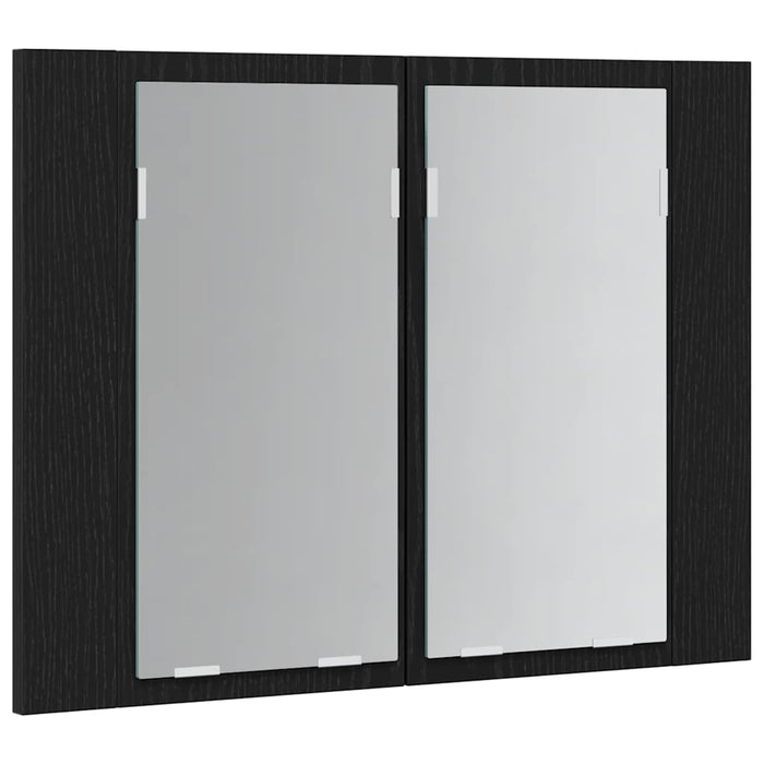 Dulap cu oglindă pentru baie Stejar negru 60 x 12 x 45 cm - WALTI WALTI