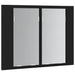 Dulap cu oglindă pentru baie Stejar negru 60 x 12 x 45 cm - WALTI WALTI