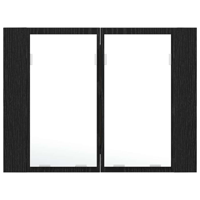 Dulap cu oglindă pentru baie Stejar negru 60 x 12 x 45 cm - WALTI WALTI