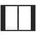 Dulap cu oglindă pentru baie Stejar negru 60 x 12 x 45 cm - WALTI WALTI