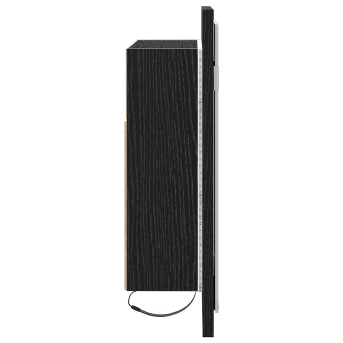 Dulap cu oglindă pentru baie Stejar negru 60 x 12 x 45 cm - WALTI WALTI
