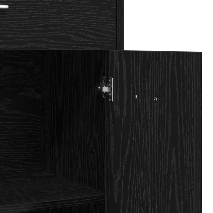 Dulap pentru Baie cu sertar cu ușă Stejar Negru 60 x 33 x 80 cm - WALTI WALTI