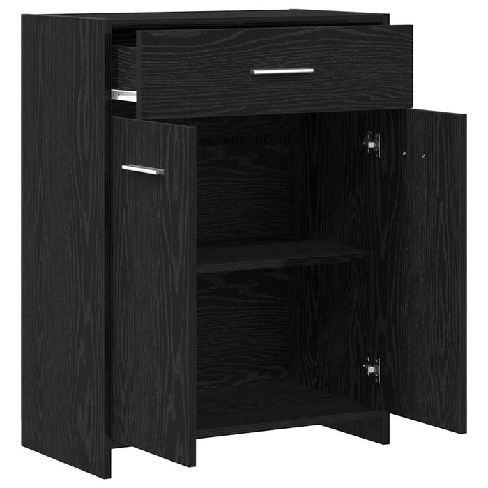 Dulap pentru Baie cu sertar cu ușă Stejar Negru 60 x 33 x 80 cm - WALTI WALTI