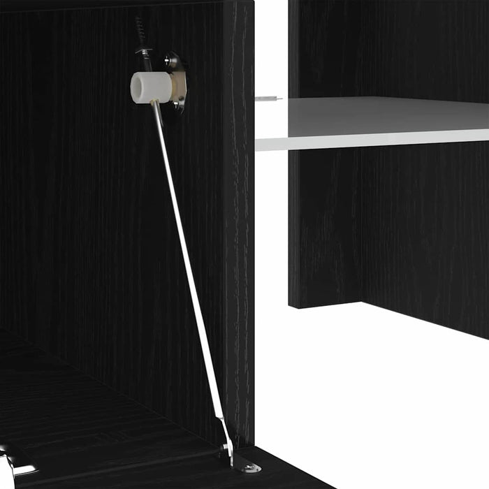 Cabinet TV Stejar Negru 120 x 35 x 40 cm Lemn compozit - WALTI WALTI