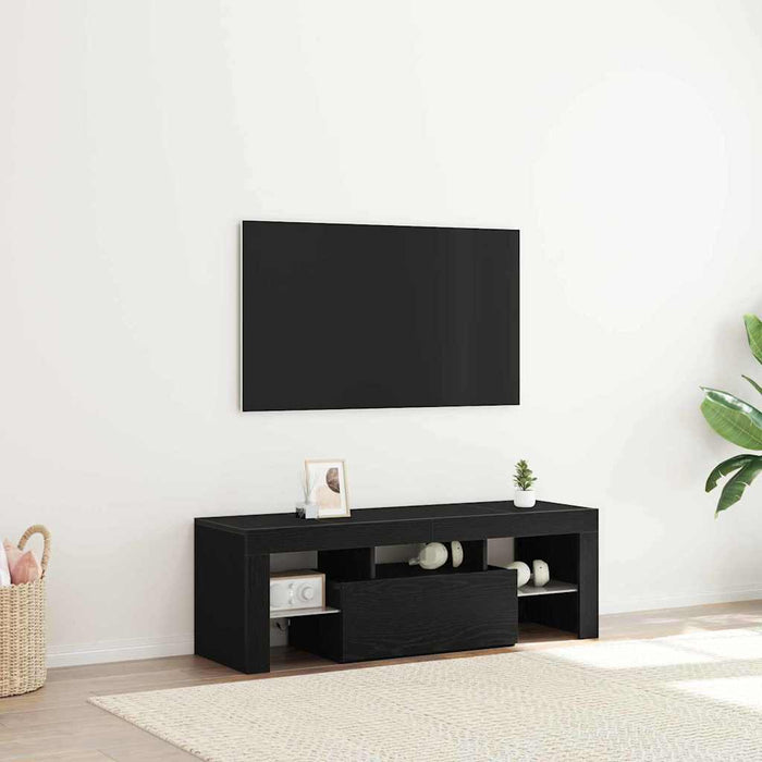 Cabinet TV Stejar Negru 120 x 35 x 40 cm Lemn compozit - WALTI WALTI