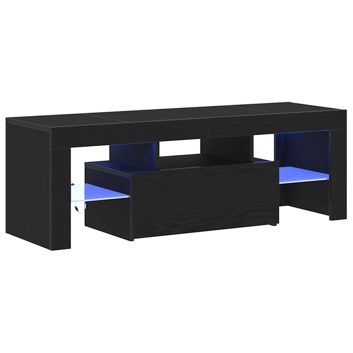 Cabinet TV Stejar Negru 120 x 35 x 40 cm Lemn compozit - WALTI WALTI