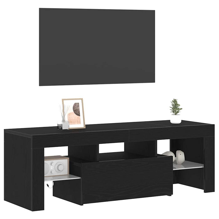Cabinet TV Stejar Negru 120 x 35 x 40 cm Lemn compozit - WALTI WALTI