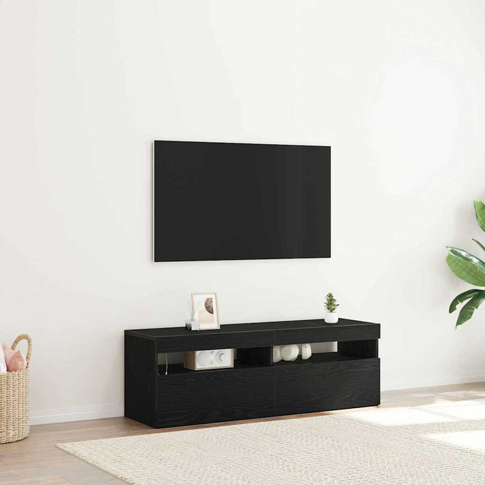 Cabinet TV Stejar Negru 120 x 35 x 40 cm Lemn compozit - WALTI WALTI