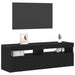 Cabinet TV Stejar Negru 120 x 35 x 40 cm Lemn compozit - WALTI WALTI