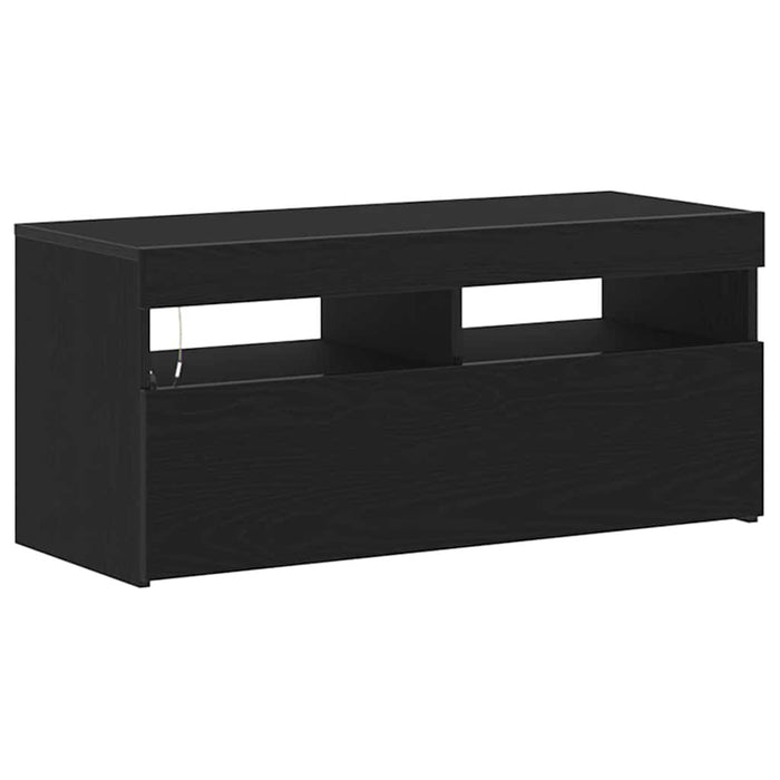 Cabinet TV Stejar Negru 90 x 35 x 40 cm Lemn compozit - WALTI WALTI