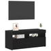 Cabinet TV Stejar Negru 90 x 35 x 40 cm Lemn compozit - WALTI WALTI