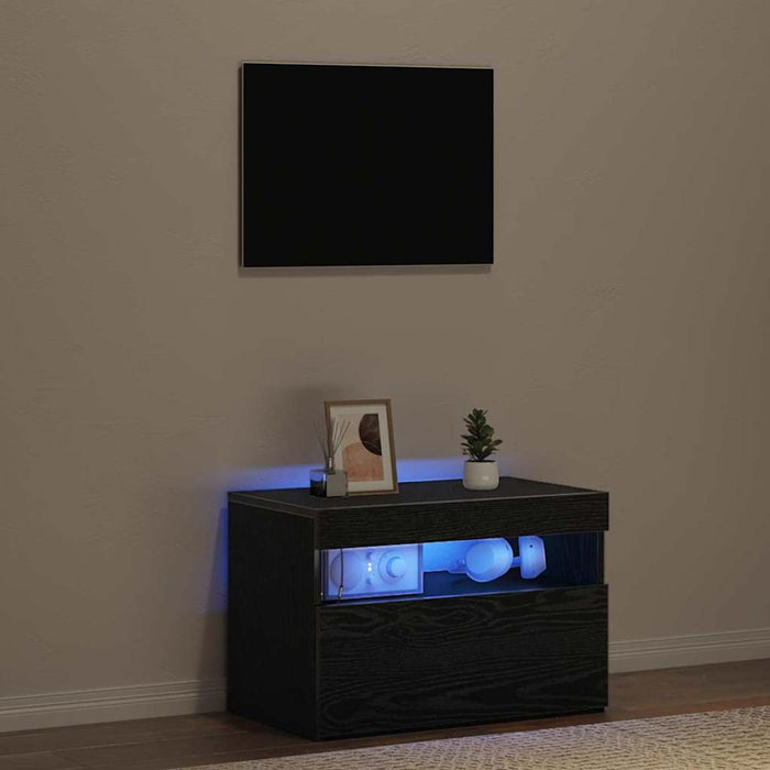 Cabinet TV Stejar Negru 60 x 35 x 40 cm Lemn compozit - WALTI WALTI