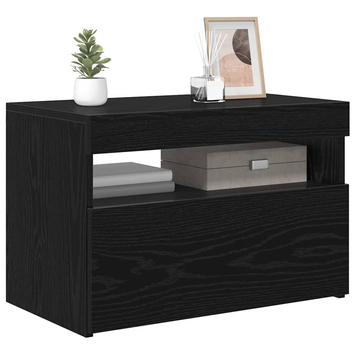 Cabinet TV Stejar Negru 60 x 35 x 40 cm Lemn compozit - WALTI WALTI