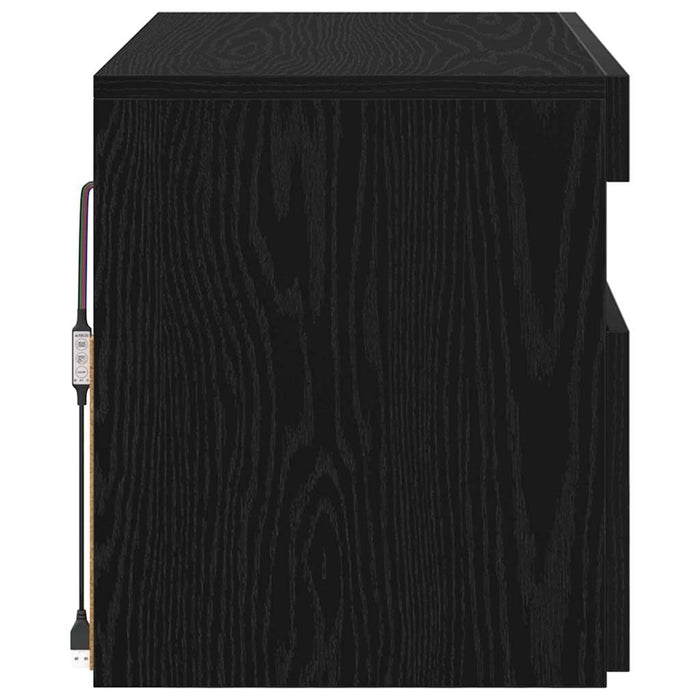Cabinet TV Stejar Negru 60 x 35 x 40 cm Lemn compozit - WALTI WALTI