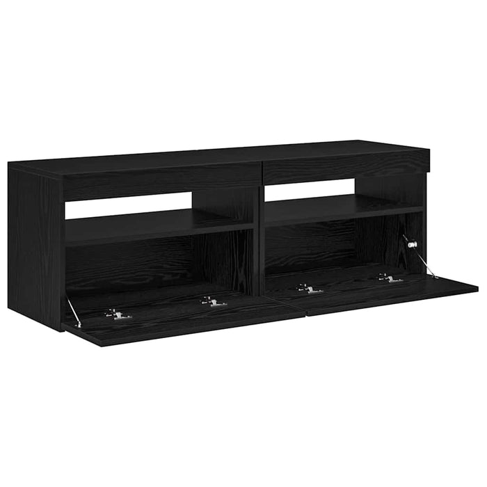 Cabinet TV 2 pcs Stejar Negru 60 x 35 x 40 cm Lemn compozit - WALTI WALTI