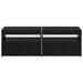 Cabinet TV 2 pcs Stejar Negru 60 x 35 x 40 cm Lemn compozit - WALTI WALTI