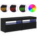 Cabinet TV 2 pcs Stejar Negru 60 x 35 x 40 cm Lemn compozit - WALTI WALTI
