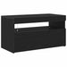 Cabinet TV Stejar Negru 75 x 35 x 40 cm Lemn compozit - WALTI WALTI