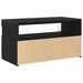 Cabinet TV Stejar Negru 75 x 35 x 40 cm Lemn compozit - WALTI WALTI