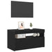 Cabinet TV 2 pcs Stejar Negru 75 x 35 x 40 cm Lemn compozit - WALTI WALTI