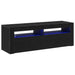 Cabinet TV cu LED Stejar Negru 120 x 35 x 40 cm Lemn compozit - WALTI WALTI