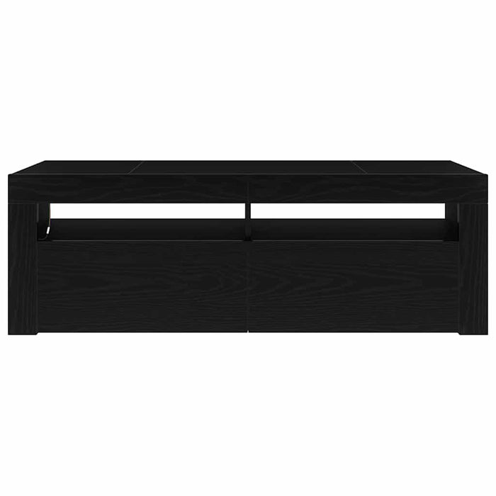Cabinet TV cu LED Stejar Negru 120 x 35 x 40 cm Lemn compozit - WALTI WALTI