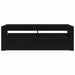 Cabinet TV cu LED Stejar Negru 120 x 35 x 40 cm Lemn compozit - WALTI WALTI
