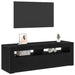 Cabinet TV cu LED Stejar Negru 120 x 35 x 40 cm Lemn compozit - WALTI WALTI