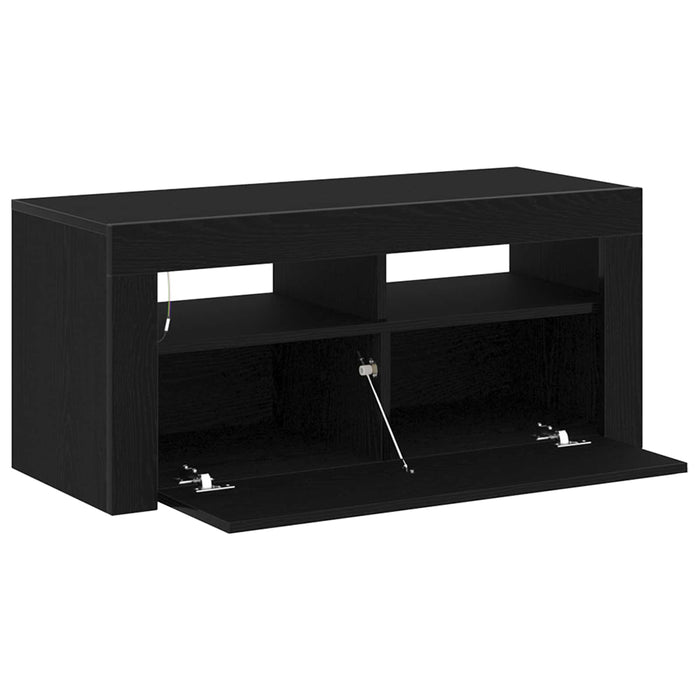 Cabinet TV Stejar Negru 90 x 35 x 40 cm Lemn compozit - WALTI WALTI