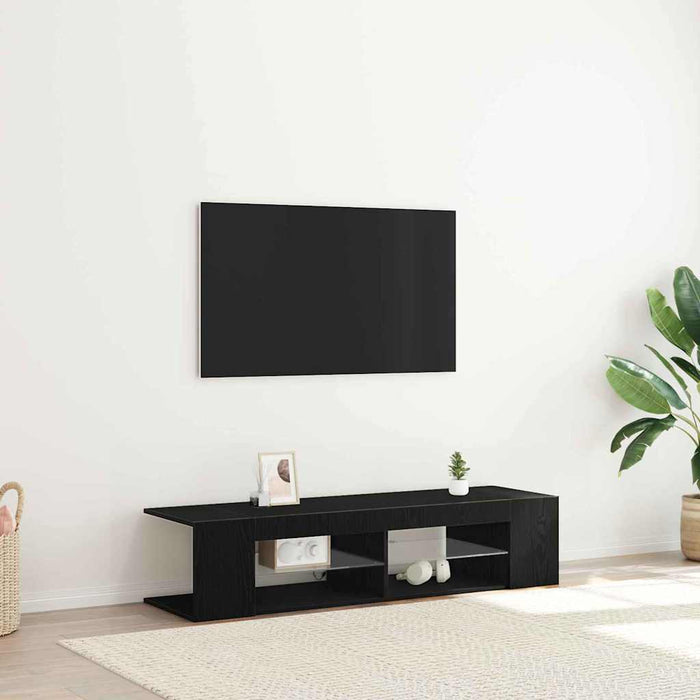 Cabinet TV Stejar Negru 135 x 39 x 30 cm Lemn compozit - WALTI WALTI