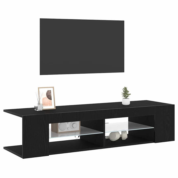 Cabinet TV Stejar Negru 135 x 39 x 30 cm Lemn compozit - WALTI WALTI